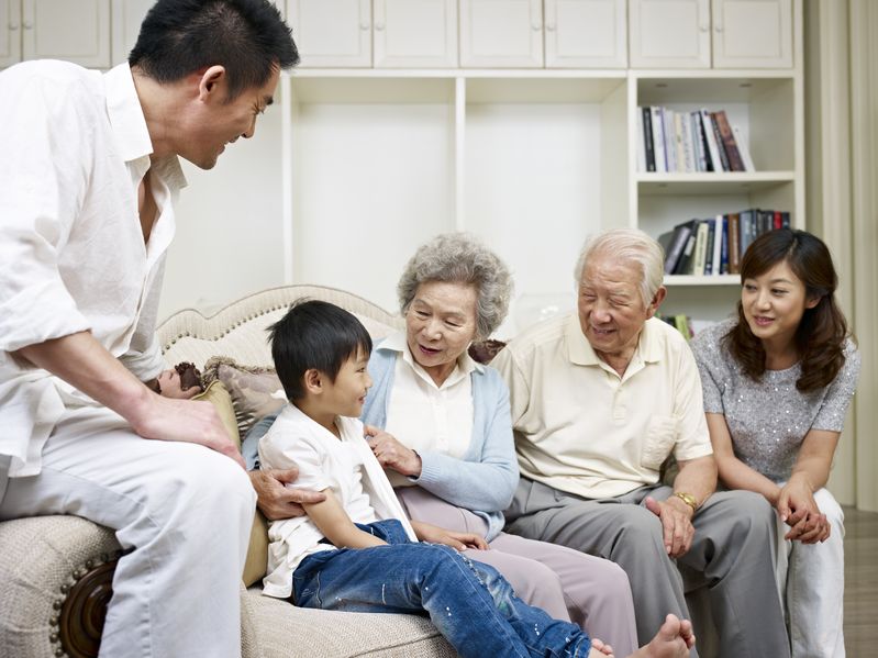 Korean Multi-Generation Family